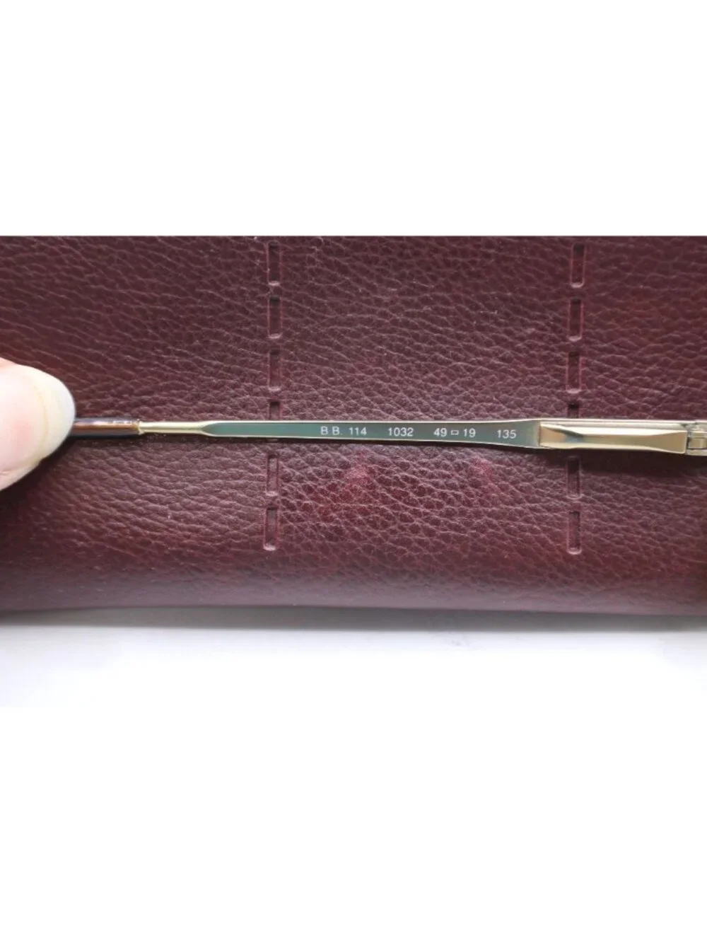Brooks Brothers Gold Tortoise Shell Round Eyeglass Frames Leather Case 49-19-135